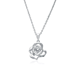 Fei Liu Silver Rose Pendant