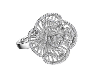 Fei Liu Silver Cascade Stud Ring