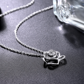 Fei Liu Silver Rose Pendant