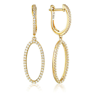 Georgini Gold Plated Silver Aurora Celestial Drop Earrings
