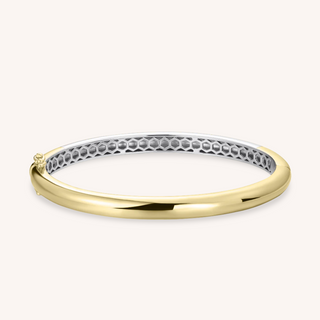 Gisser Gold Plated 6mm Polished Bangle