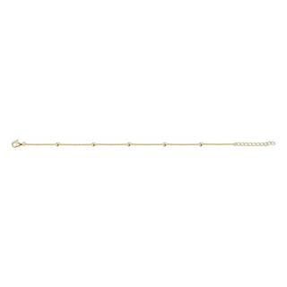 Gold bracelet on a white background