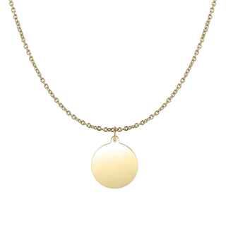 Gisser Gold Plated Silver Disc Pendant