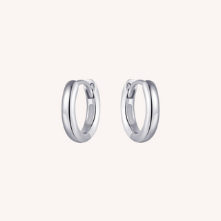 Gisser Silver 12mm Bold Tube Small Hoop Earrings