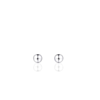 Gisser 3mm Silver Ball Stud Earrings