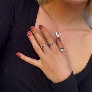 Gisser Silver CZ Forever Sparkling Necklace