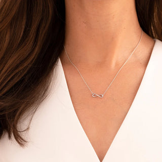 Gisser Silver Infinity Necklace