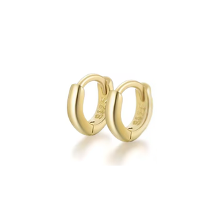 Gold Plated Silver 6mm Huggie Hoops