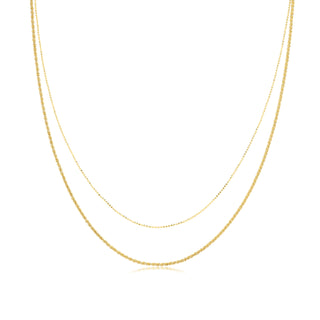 Gold Plated Double Layer Necklet