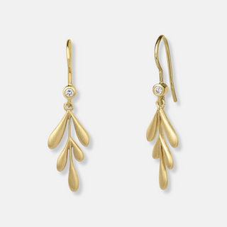 Golden Forest Drop Earrings