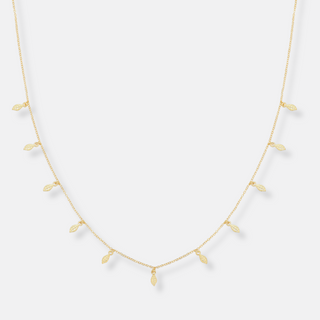 Golden Leaf Chain Necklace