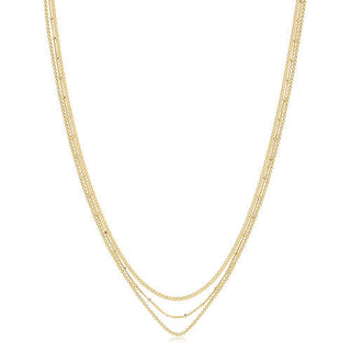 Three-Row Multi Chain Necklace | Layered Necklaces