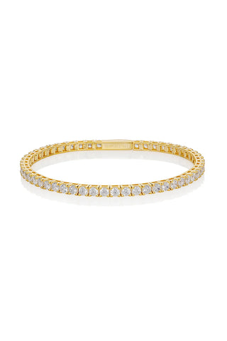 Selena 3mm Tennish Bracelet in Gold