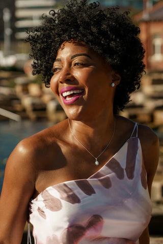 Opal Glow Blackwattle White Created Opal Earrings in Silver