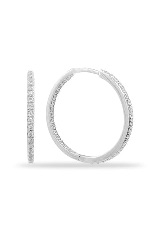 Elegant Essentials 25mm Hoop in Silver