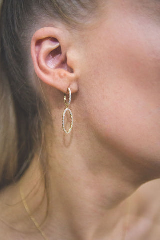 Georgini Gold Plated Silver Aurora Celestial Drop Earrings