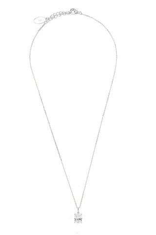 Georgini Silver Elaine Cushion Cut Pendant