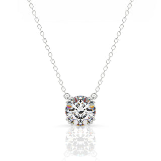 Georgini Silver 6.5mm Round CZ Hidden Halo Pendant