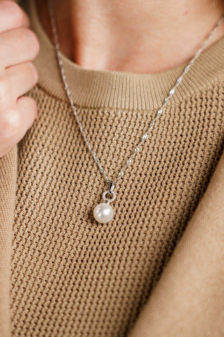 Georgini Silver Agagio Pearl Duo Pendant