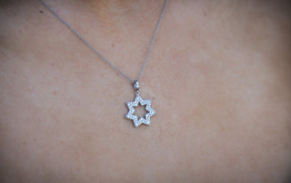 Georgini Silver CZ Star Necklace