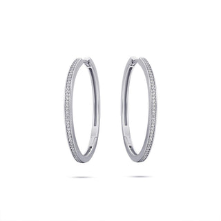 Gisser CZ Allure Statement Hoop Earrings