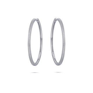 Gisser CZ Allure Oversized Hoop Earrings