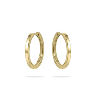Gisser Gold Plated 20mm Flat Statement Hoops