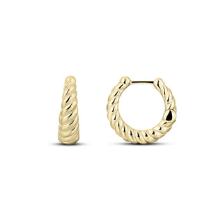 Gisser Gold Plated 18mm Graduated Maxi Rope Hoops