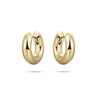 Gisser Gold Plated Medium Bold Tube Hoops