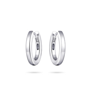 Gisser Silver Small Oval Hoop Earrings