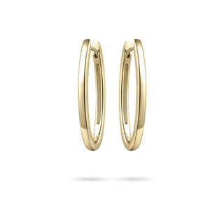 Gisser Gold Plated Large Oval Hoops