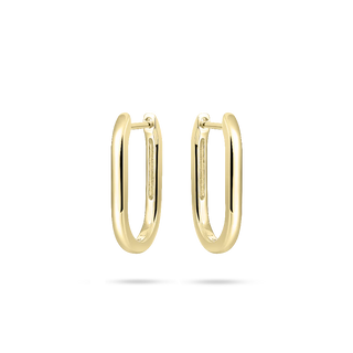 Gisser Gold Plated Bold 20mm Long Hoop Earrings