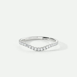 Diamond ring on a white background