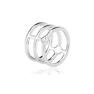 Lucinda King Silver Alexa Wide Ring