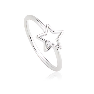 Lucinda King Faith Open Star Ring