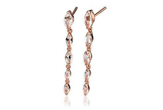 Lucinda King Rose Gold Plated Eve Drop Earrings