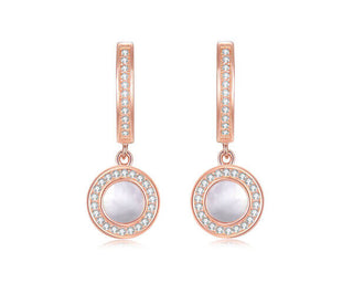 Fei Liu Mother of Pearl Huggie Earrings