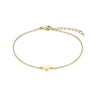 Gisser Gold Plated Minimal Heart Bracelet