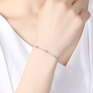 Silver Rubover CZ Bracelet