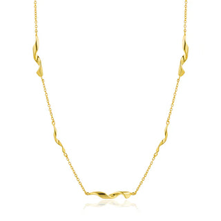 Golden Helix Necklace