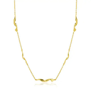 Golden Helix Necklace