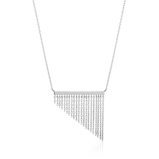 Ania Haie Silver Fringe Fall Necklace