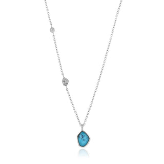 Ania Haie Silver CZ Turquoise Necklace