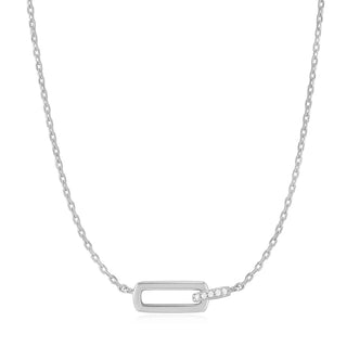 Ania Haie Silver Glam Interlock Necklace | N037-01H
