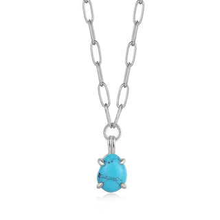 Ania Haie Turquoise Chunky Chain Drop Necklace