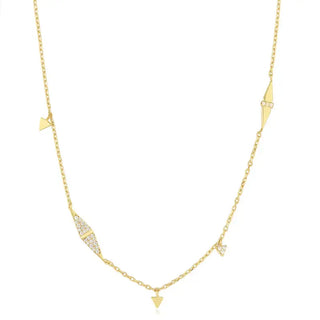 Ania Haie Geometric Sparkle Chain Necklace | N053-06G