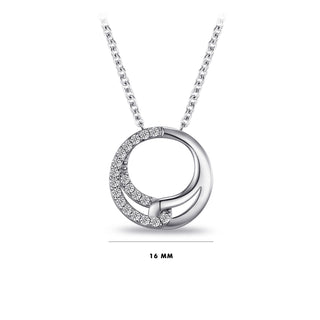 Gisser Silver CZ Forever Necklace Sparkling