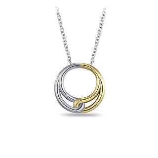Gisser Silver Gold Plated Forever Necklace
