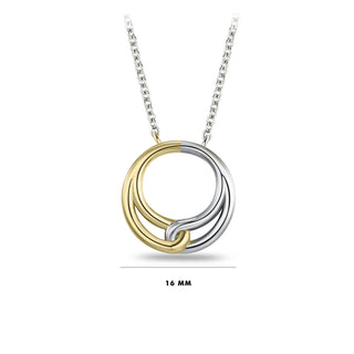 Gisser Silver Gold Plated Forever Necklace