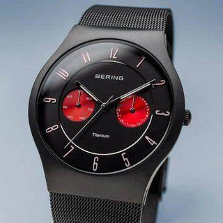 Bering Men's PVD Black Titanium Watch